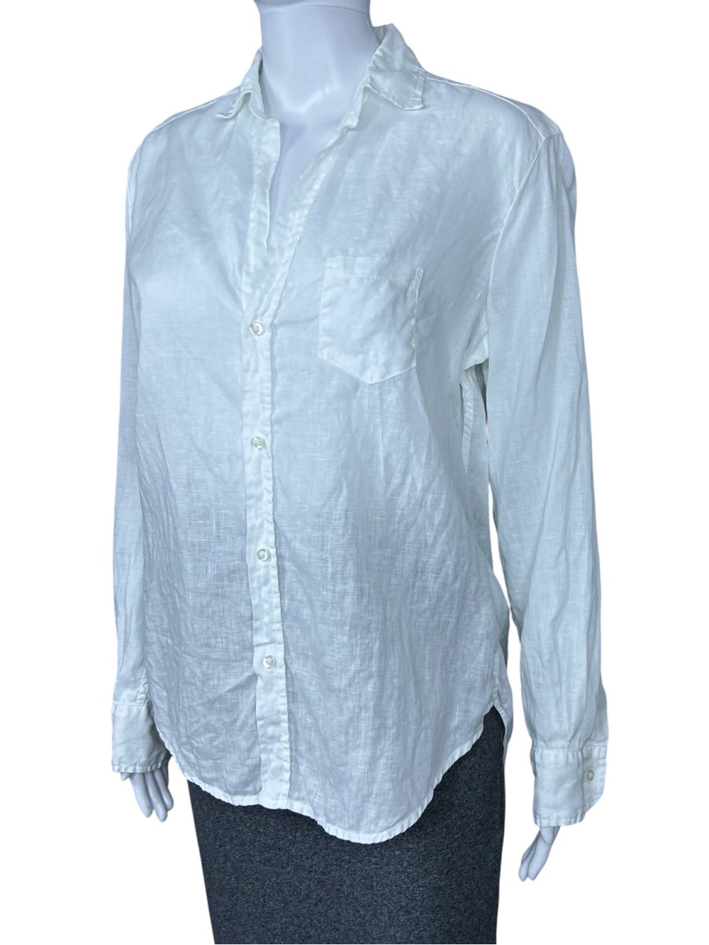 Frank & Eileen 100% Linen Button Up White Eileen Shirt Size S Costal Resort - Picture 4 of 16